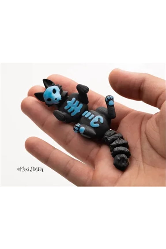 1PC Halloween Ghost Dog - Articulated & Keychain 3D Printed