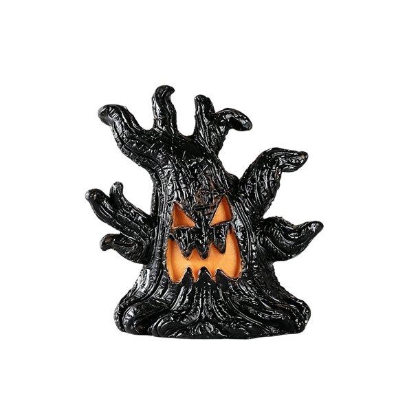 1PC Halloween Tree Lights Decorations, Haunted Tree with LED Battery Operated Tabletop Decor for Home Mantel Party Indoor Haunted House, Spooky Glow Tree,2.2x2.1 Inch