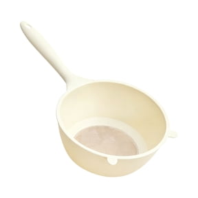 1PC Handheld Plastic Fine Perforated Colander Basket, Multipurpose Household Rinse Drain Tool for Raw Vegetables, Fresh Fruit & Uncooked Rice Prep in Daily Home Cooking