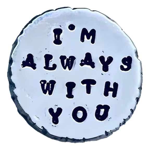 1PC Handmade Heartfelt Pocket Tokens, Hand-Printed Personalized Tin Pocket Tokens, Inspirational Gifts for Your Boyfriend/Girlfriend