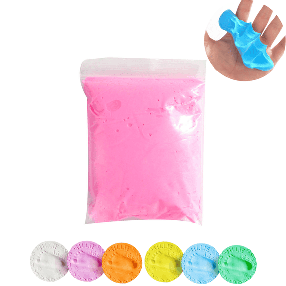 1PC Handprint Impression Clay, Soft Modeling Dough Kit, Keepsake Compound for Hand Foot Print Memory Craft Making, Pink