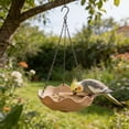 thumbnail image 1 of 1PC Hanging Bird Baths for Outdoors, Plastic Hanging Bird Feeder, Garden, Yard, Patio Decor (Pink), 1 of 8
