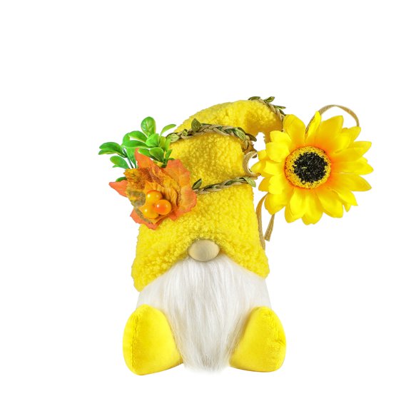 1PC Harvest Festival Faceless Doll Thanksgiving Decorations Adorable Doll Decoration Sunflower Type Plush