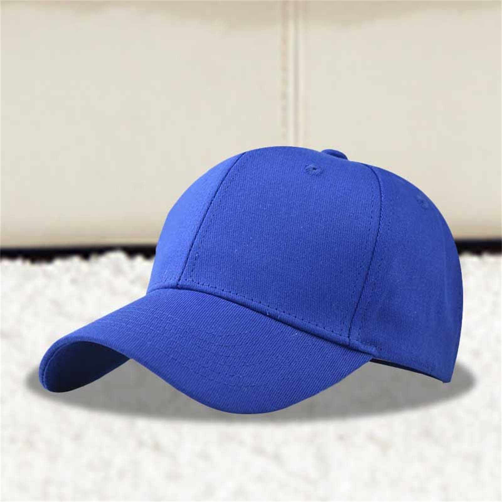 1PC Hat Blue Cotton Solid Color Duck Hat Trend Personality Outdoor