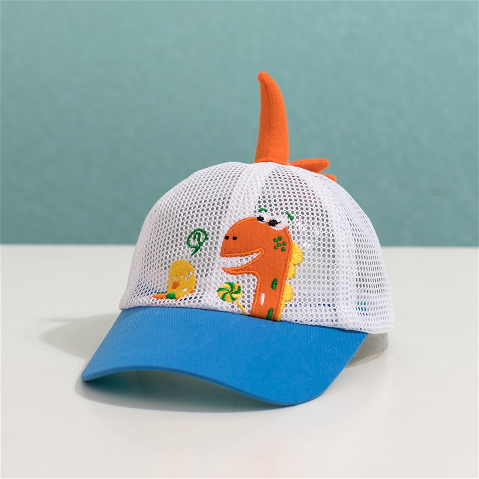 1PC Hat Blue Polyester Children Sun Hat Baseball Cap Breathable Net