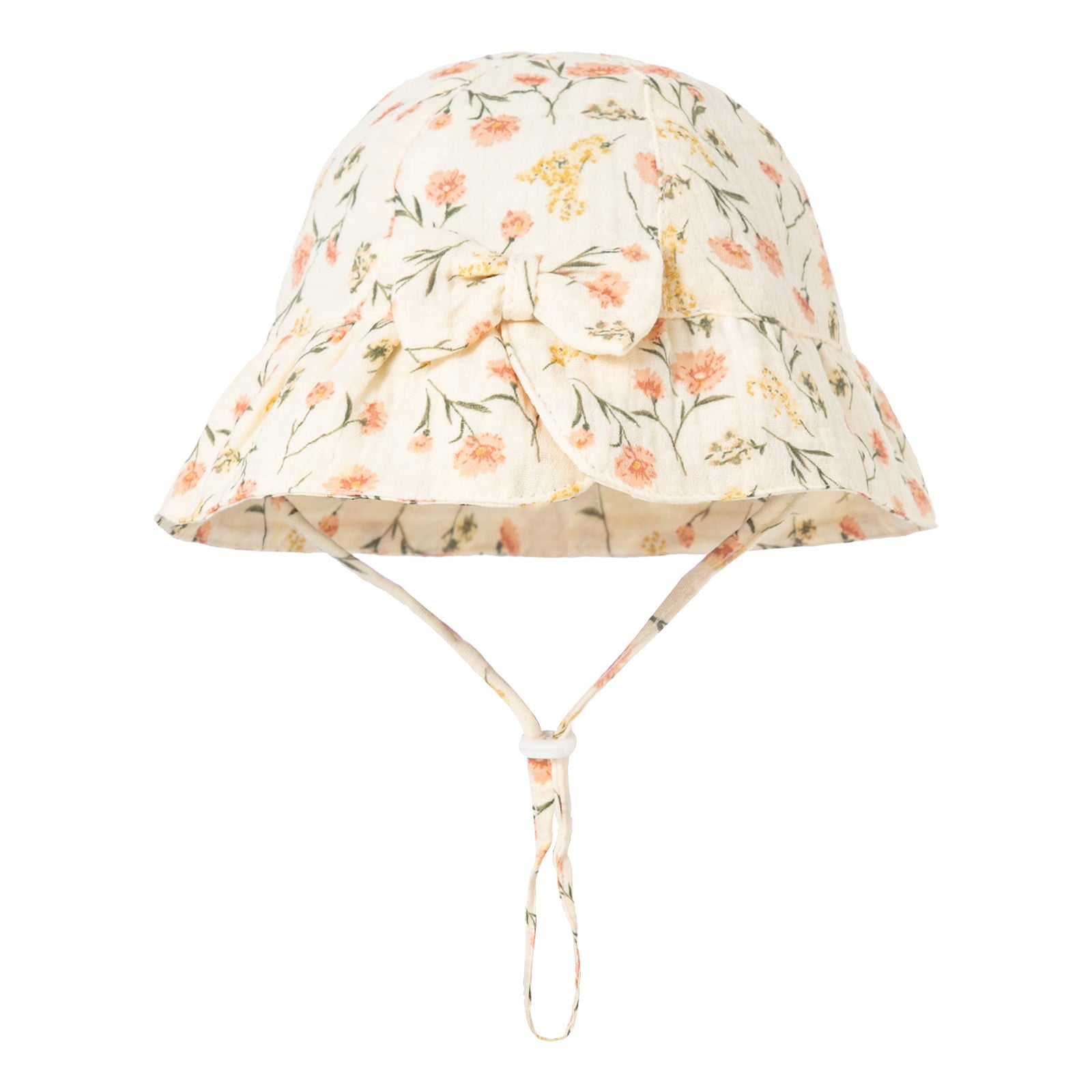 1PC Hat Brown Cotton Boys Girls Baby Cotton Cartoon Flowers And Plants