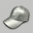 thumbnail image 1 of 1PC Hat Silver Male Female Baseball Cap Adjustable Soild Men Women Baseball Cap Unisex Hat, 1 of 3