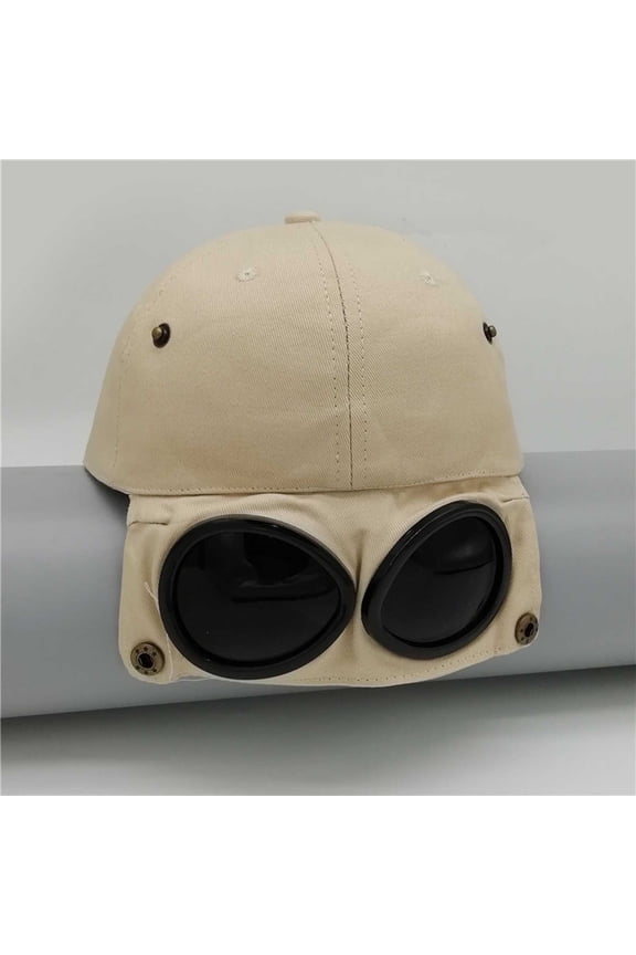 1PC Hat Yellow Cotton Parent Child Aviator Pilot Baseball Cap Soild Men Women Cotton Baseball Cap Unisex Hat