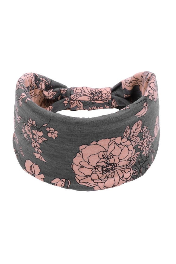 1PC Headband Black Cloth 4 Packs Wide Headbands for Women Black Headwrap Boho African Yoga Turban Solid Color