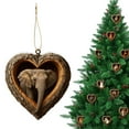 thumbnail image 1 of 🎄【1PC Heart Shaped Animal Ornament – Acrylic Christmas Pendant | Woodland Animal Christmas Decoration for Tree & Gifts | Clearance Holiday Decor】, 1 of 7