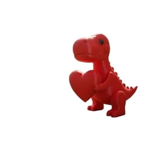 1PC Heart-hugging Dinosaur-Cute Heart Figurine 3D Printing