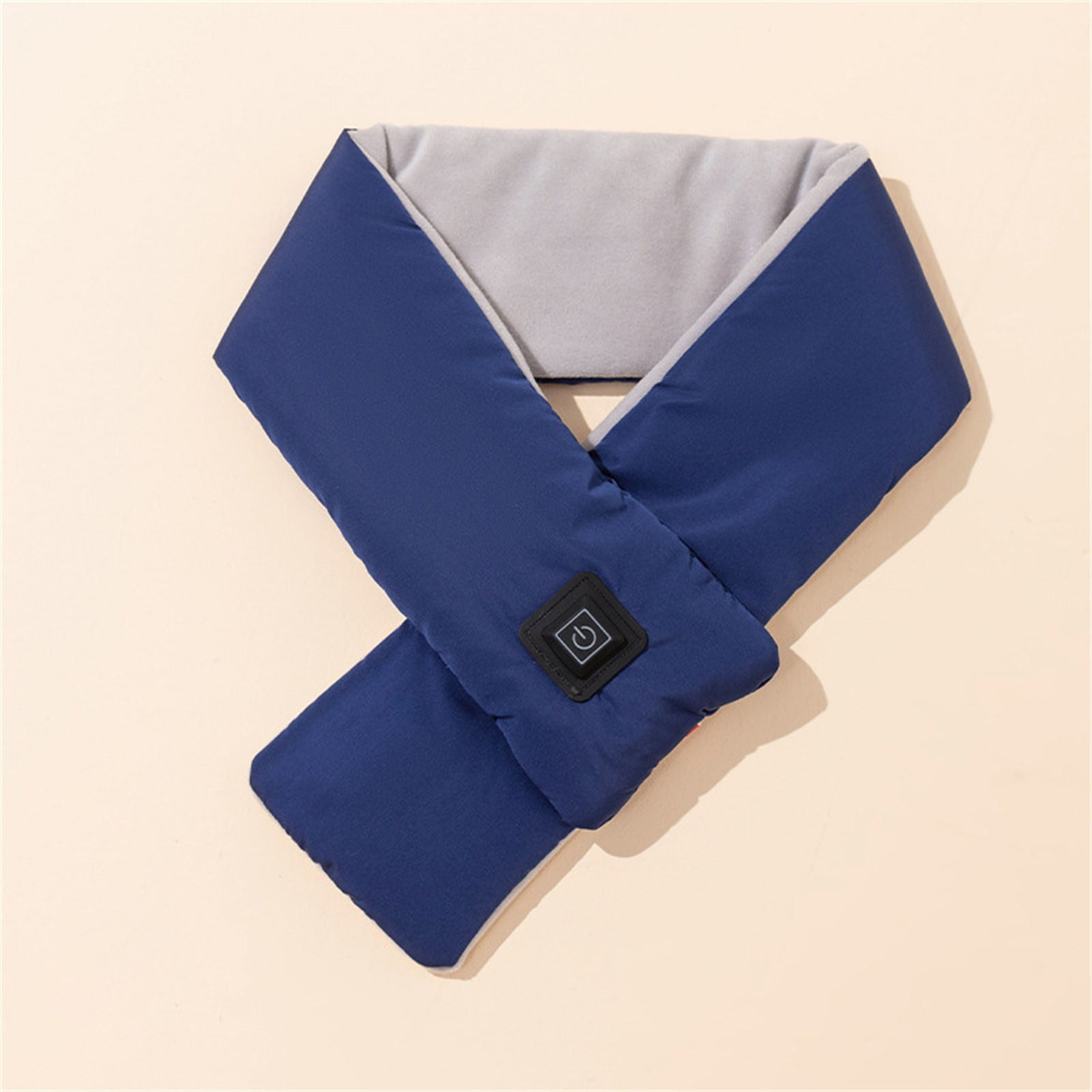 1PC Heating Scarf Blue Polyester Heated Scarf Neck Heating Pad Men And