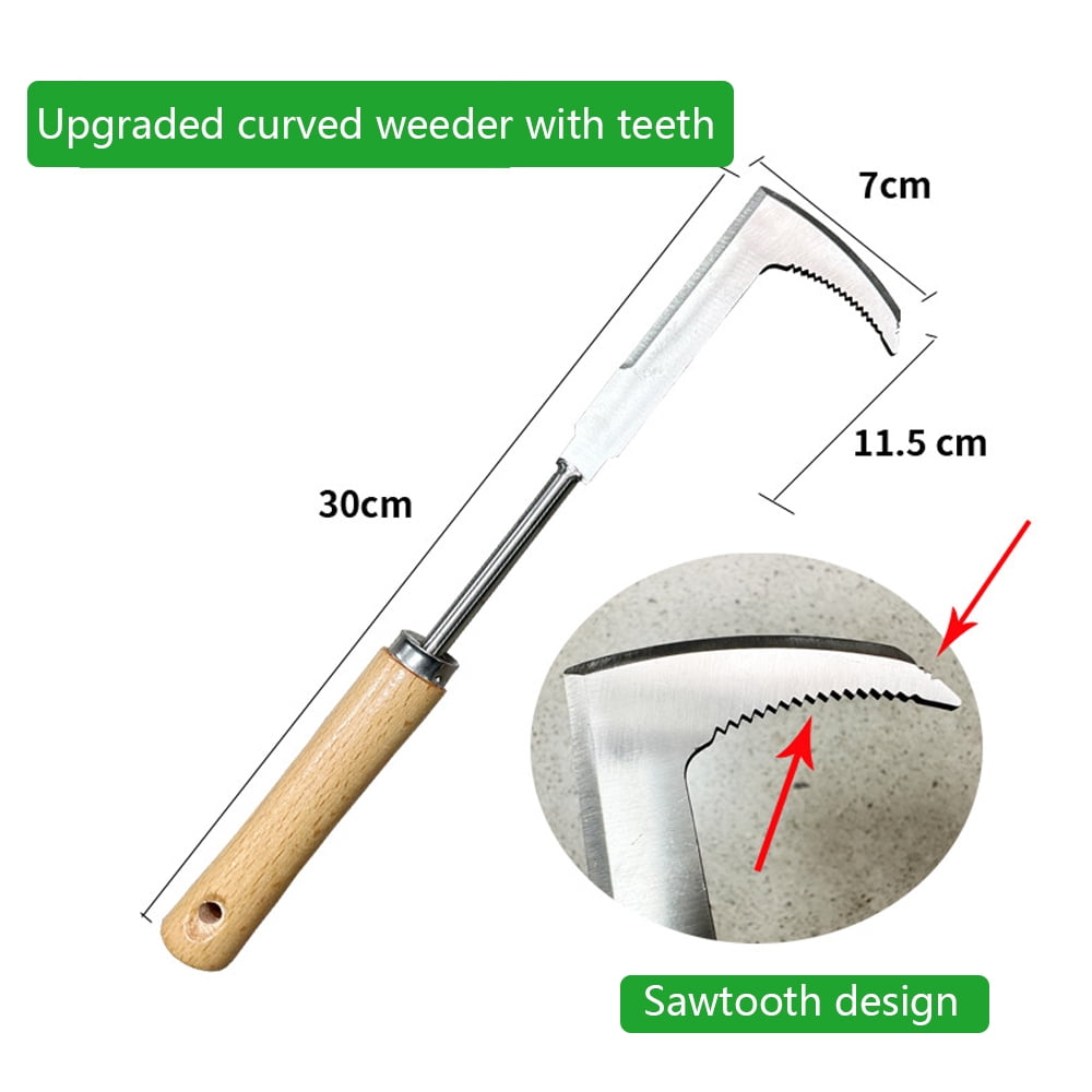 1PC Heavy Duty Carbon Steel Mower Sickle Manual Weeding Tool for Road ...