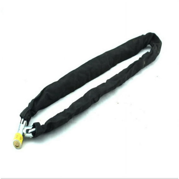 1PC Heavy Duty Motorbike Chain Pad Lock - Grade Metal Chain with Reinforced Fabric, 80cm Length, 2 Keys, Suitable for Motorcycle and Scooter Security
