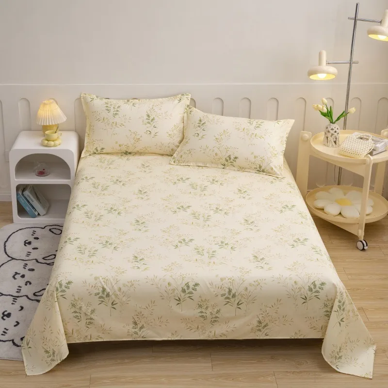 1PC High Quality Soft Home Bed Linen Sheets Queen Size Bed Sheets