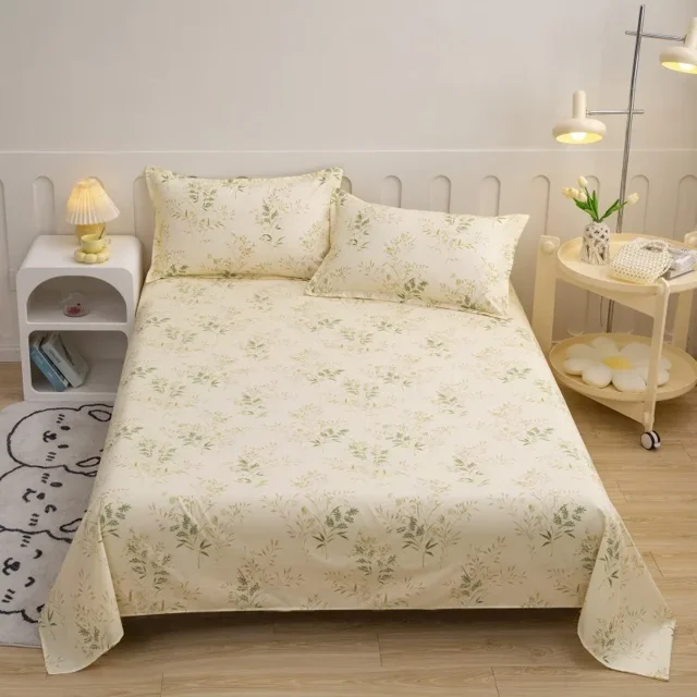 1PC High Quality Soft Home Bed Linen Sheets Queen Size Bed Sheets