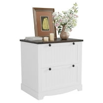 1PC Home Office 2 Drawer Farmhouse File Cabinet,30" Wood Lateral Filing Cabinet with Hanging File Folders for A4/Letter/Legal Size,Rustic Storage Cabinet Storage Printer Stand