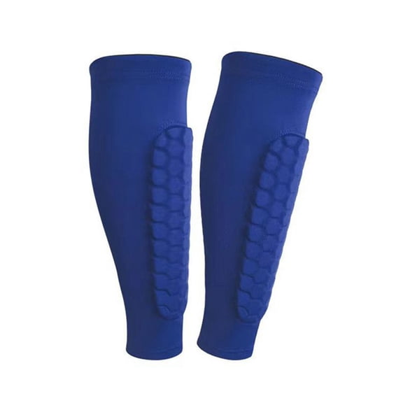 1PC Honeycomb Padded Shin Guard, Breathable Nylon Leg Protector Sleeve for Soccer Basketball Sports, Kids Adults