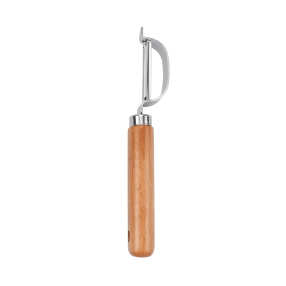1PC Hot Deal! Curved Peeler with Premium Rosewood Handle, Ultra Sharp Curved Blade Potato Peeler, Built-In Eye Remover Vegetable Peeler For Kitchen Home Cooking Use
