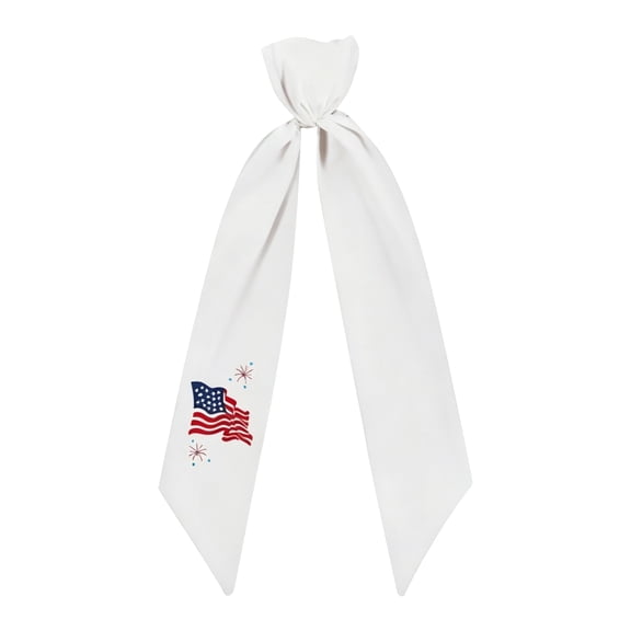 1PC I Minibee Patriotic Wreath Sash Red White & Blue Polyester Ribbon for 4th of July Home Decor