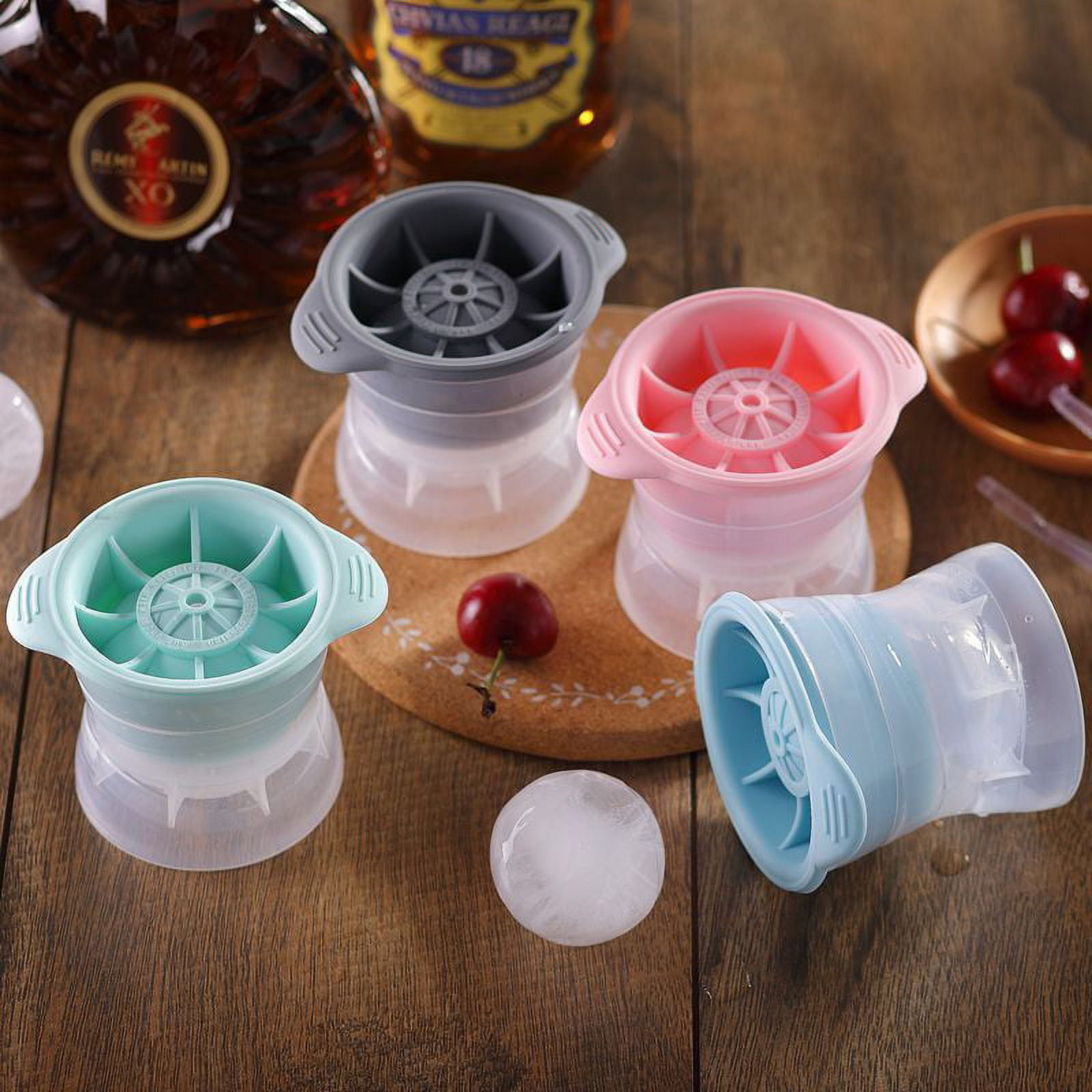 1Pc Ice Tray Food Grade Silicone Frozen Ice Cube Mold Homemade Ice Ball  Maker Whiskey Ice Box