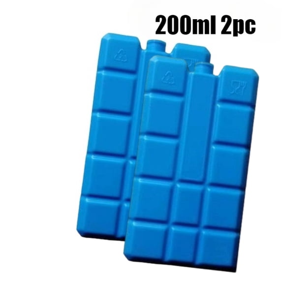 Insulating Ice 1PC Ice Blocks Reusable Gel Cooler Bag Stackable Insulated Food Storage ...