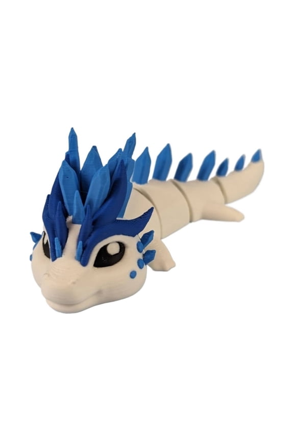 1PC Ice Dragon Action Figure Keychain 3D Printing