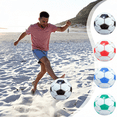 thumbnail image 1 of 1PC Inflatable Beach Soccer Ball, 10.63" Blow-Up Football, Easy to Inflate, for Swimming Pool & Beach, Essential Inflatable Ball for Summer Parties and Water Games, Green, AKLJWH, 1 of 6