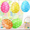 thumbnail image 1 of 1PC Inflatable Easter Eggs Decorations PVC Colorful Eggs Large Easter Inflatables Outdoor Decorations Easter Yard Ornaments for Holiday Party Indoor Outdoor Home Decor, 14", 1 of 9