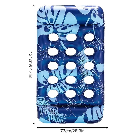 1PC Inflatable Pool Floats Mat, Sun Tanning Raft Lake Beach Swimming Pool Party Toys Floating Lounge Above Water Keep Cool