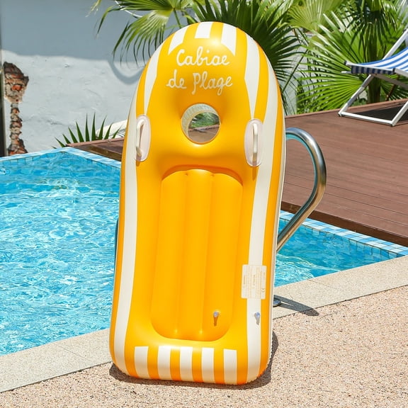 1PC Inflatable Surfing Board, Surfboard With Handle, Summer Swimming Board, Suitable For Water Slides, Swimming Pools, Beaches