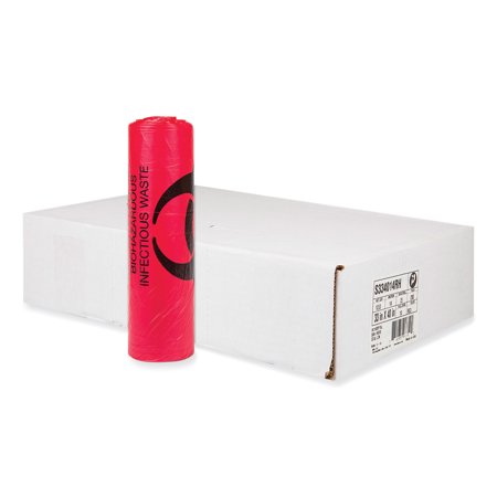 1PC Inteplast Group High-Density Interleaved Commercial Can Liners, 33 gal, 13 microns, 33\\" x 40\\