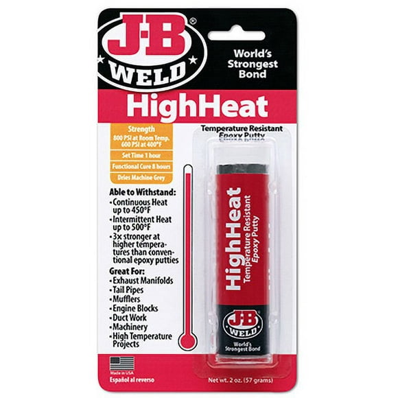 J-B Weld 8297 HighHeat 500 Degree Epoxy Putty - 2 oz