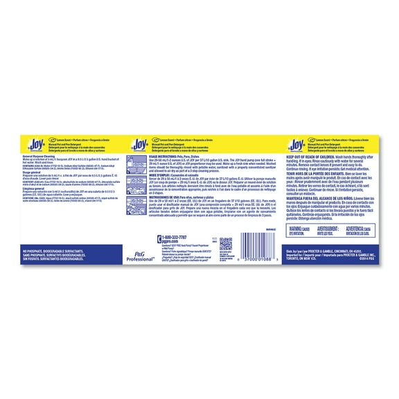 1PC Joy Dishwashing Liquid, Lemon Scent, 1 gal Bottle