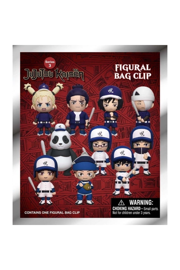 1PC Jujutsu Kaisen Officially Licensed 3D Anime Mystery Blind Bag Clip Keychain