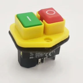 1PC KJD17B button switch 220V-240V 16A 5-pin power tool switch OV[