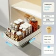 thumbnail image 1 of 1PC Kitchen Storage Rack with Slide Rails Pull-out Kitchen Drawer Type Storage Tray Spice Box Storage Rack Cabinets Organizer, 1 of 10