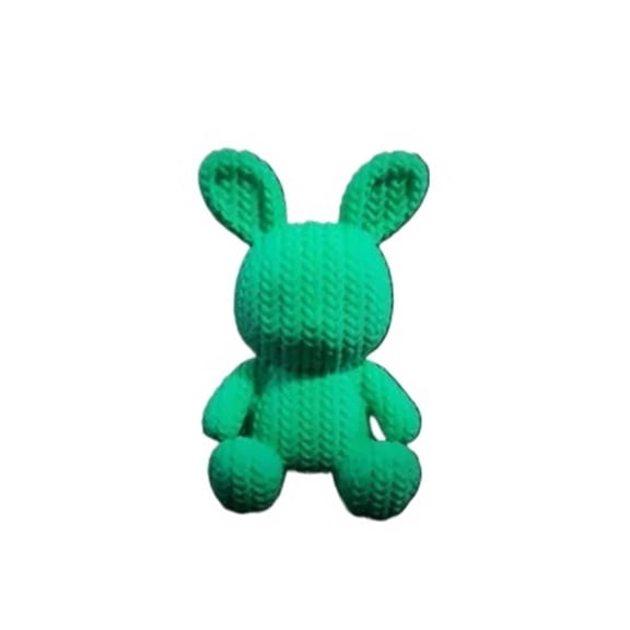 1PC Knitted Rabbit Doll 3D Printing Gift