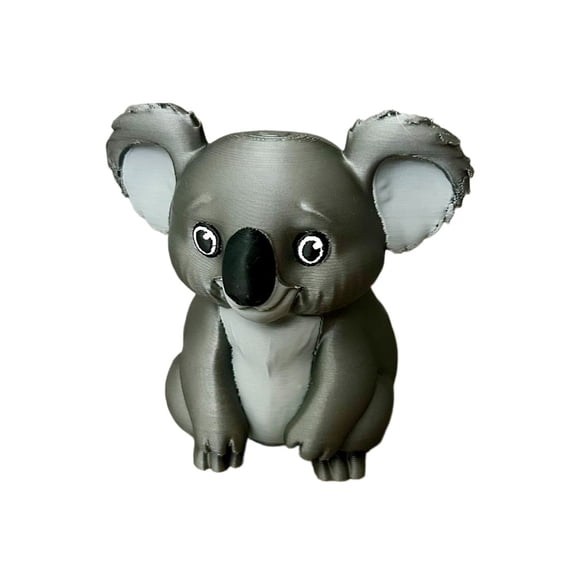 1PC Koala Happy Cute Figurine Animal 3D Print