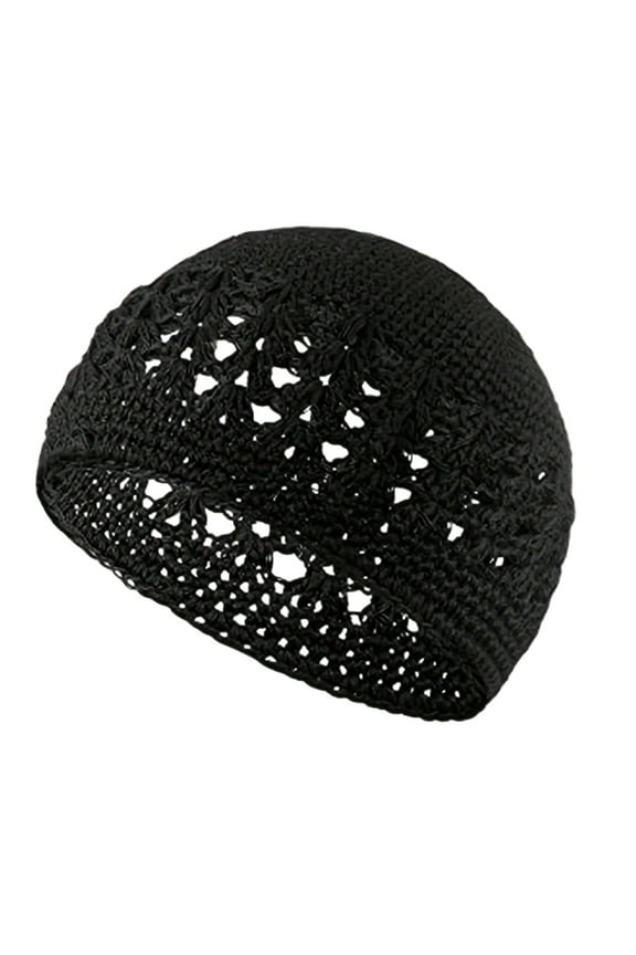 1PC Kufi Hat for Men Knit Kufi Cap Crochet Beanie Skull Beanie African Hat for Men Women