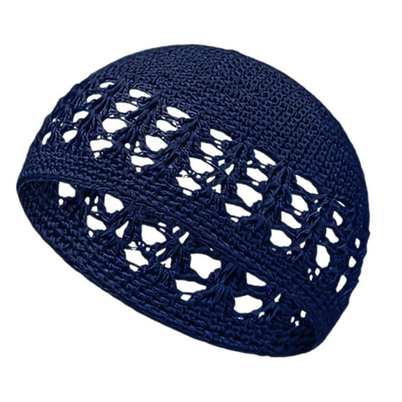 1PC Kufi Hat for Men Knit Kufi Cap Crochet Beanie Skull Beanie African Hat for Men Women