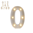 thumbnail image 1 of 1PC LED Number Sign Light, Battery‑Operated Digital Lamp, Warm Light Table Decor for Birthday Party Event, Without battery, Number 0, 1 of 4