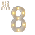 thumbnail image 1 of 1PC LED Number Sign Light, Battery‑Operated Digital Lamp, Warm Light Table Decor for Birthday Party Event, Without battery, Number 8, 1 of 4