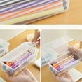 1PC Large Capacity Pencil Case Box PP Material Transparent Pencil Box
