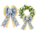 thumbnail image 1 of 1PC Large Spring Bows for Wreath, Easter Wildflower Bow for Front Door, Flower Farmhouse Wreath Bows for Party Decor Indoor Outdoor Wall Spring Summer Decoration Supplies Ornament, 1 of 8