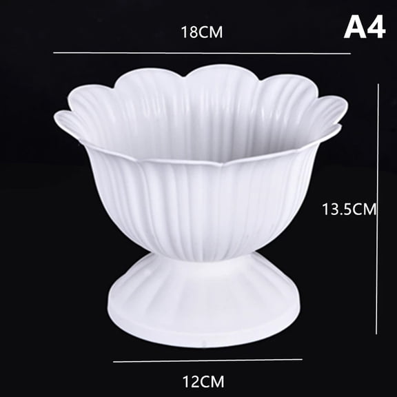 1PC Large Water Ripple Plastic Vase Wave Flower Pot Arrangement Modern Nordic Style Home Living Room Desktop Decoration Ornament