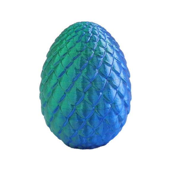1PC Laser Green 8.5cm 3D Printed Dragon Egg Gem Crystal Dragon Figurine