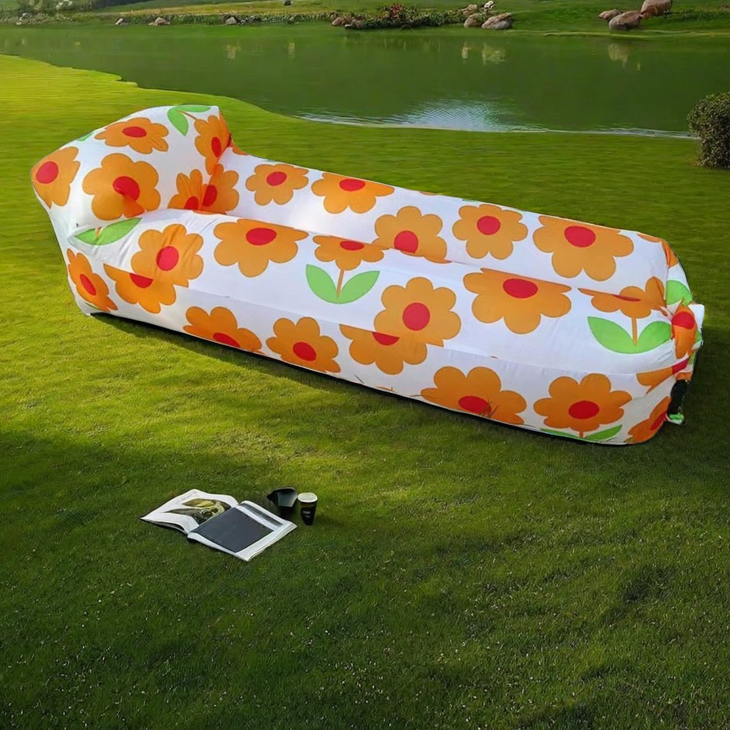 Simple Inflatable Outdoor Seating 1PC Lazy person inflatable sofa outdoor camping music festival ...