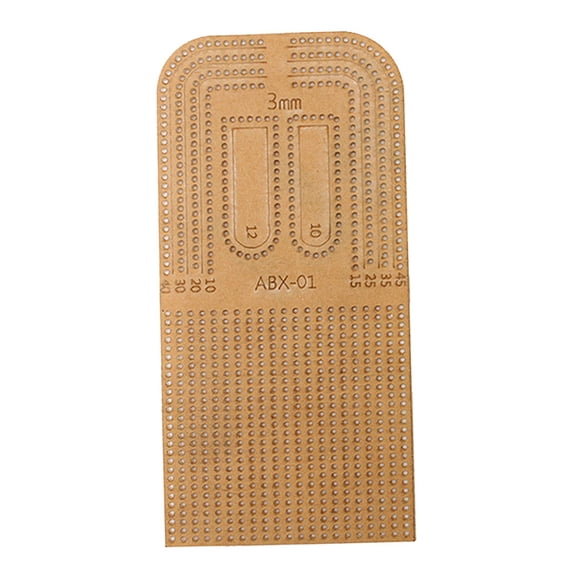 1PC Leather Craft Punching Ruler Acrylic Leather Craft Making Template Stencil Tool Supplies 3mm