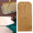 thumbnail image 1 of 1PC Leather Craft Punching Ruler Clear Acrylic Leather Craft Making Template Stencil Tool Supplies 3.85mm, 1 of 10